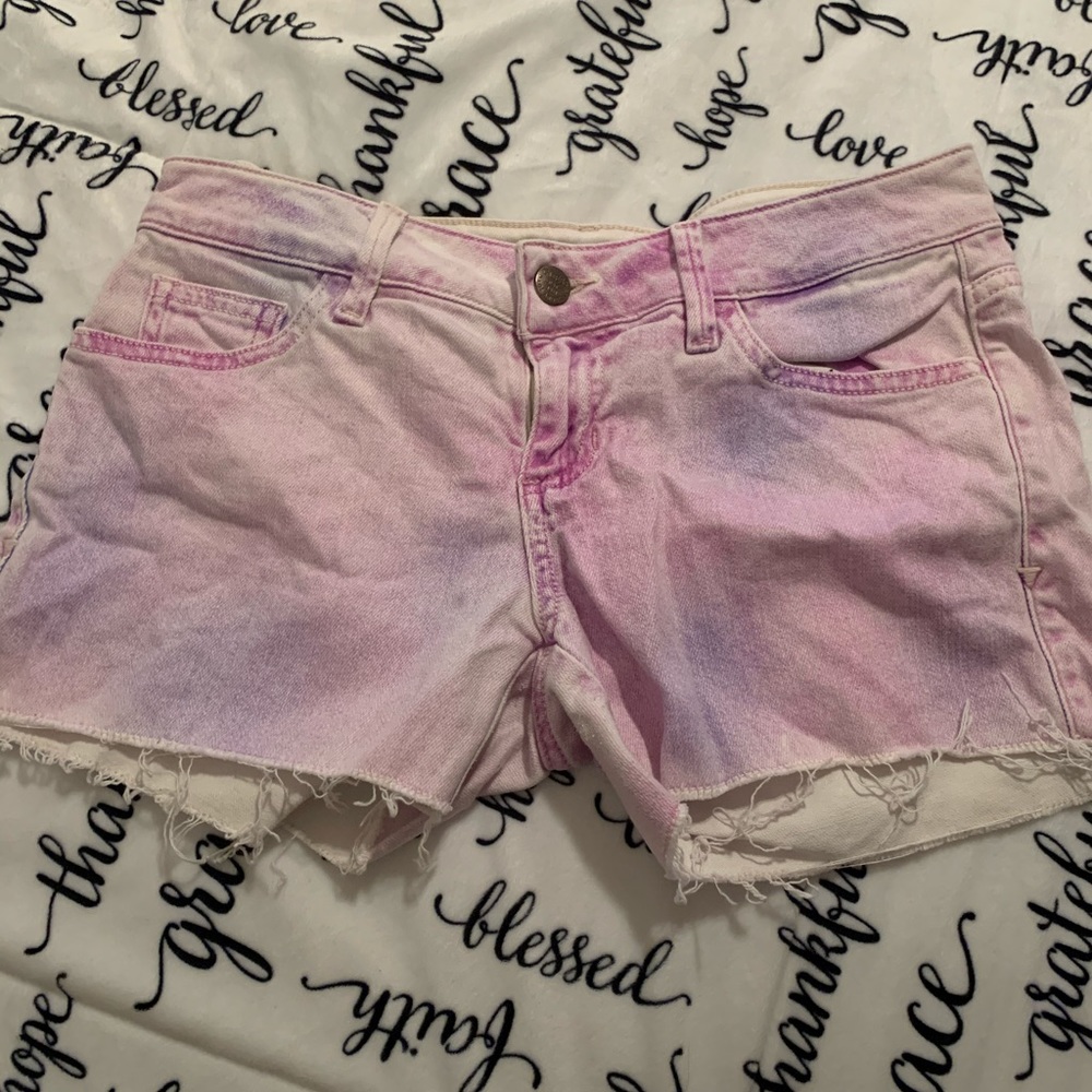 Guess pink and purple shorts